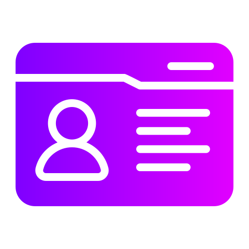 personalausweis Generic Flat Gradient icon