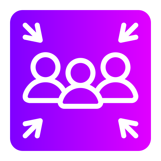 Meeting point Generic Flat Gradient icon
