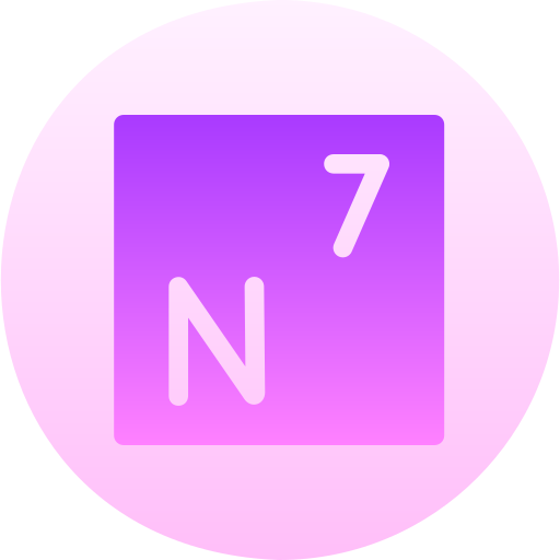 nitrógeno Basic Gradient Circular icono