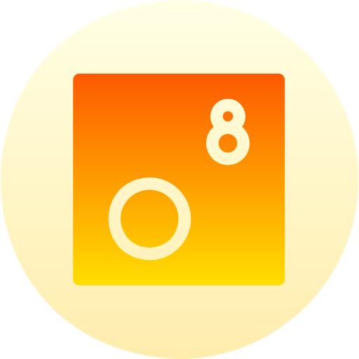 산소 Basic Gradient Circular icon