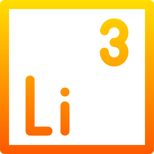 litio Basic Gradient Lineal color icono