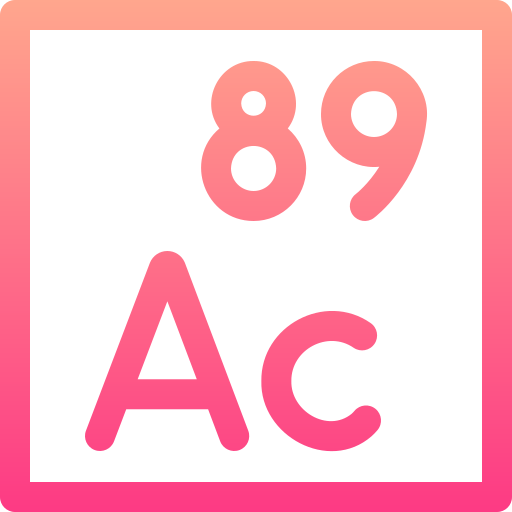 アクチニウム Basic Gradient Lineal color icon