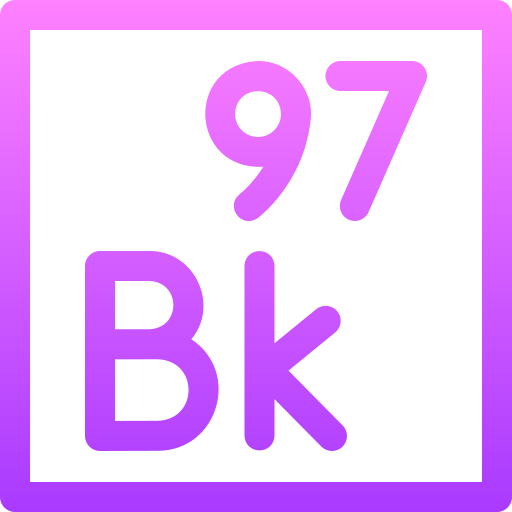 Берклиум Basic Gradient Lineal color иконка
