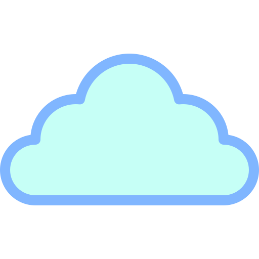 구름 Detailed color Lineal color icon
