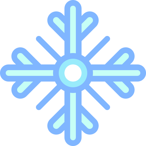flocon de neige Detailed color Lineal color Icône