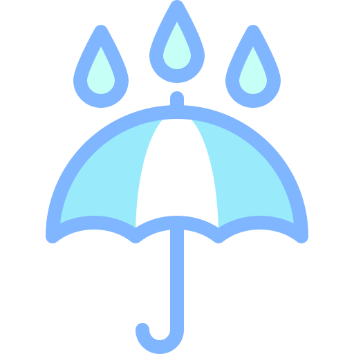 paraplu Detailed color Lineal color icoon
