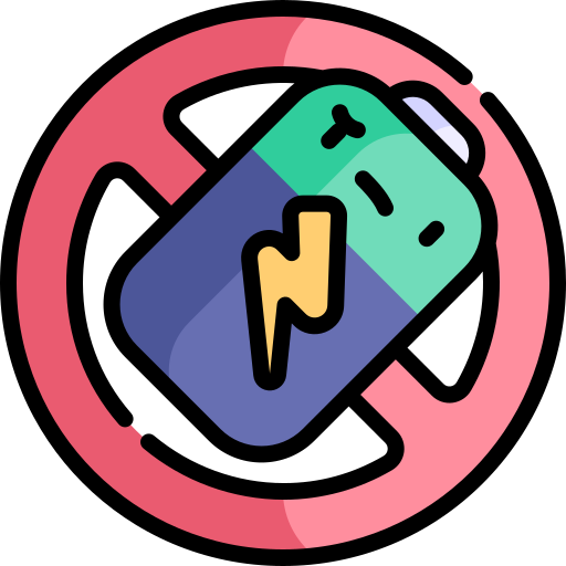 No battery Kawaii Lineal color icon