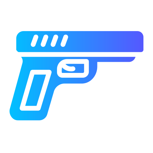 pistolet Generic Flat Gradient Icône