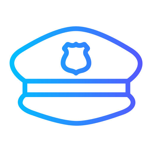 警察の帽子 Generic Gradient icon