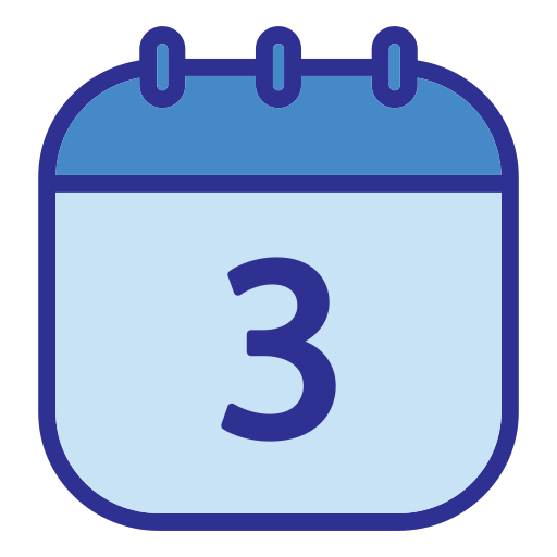 Дата календаря Generic Blue иконка