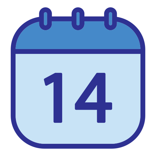 data del calendario Generic Blue icona