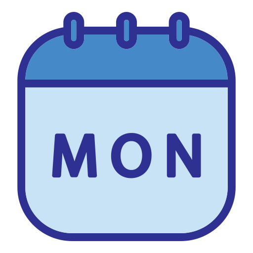 maandag Generic Blue icoon
