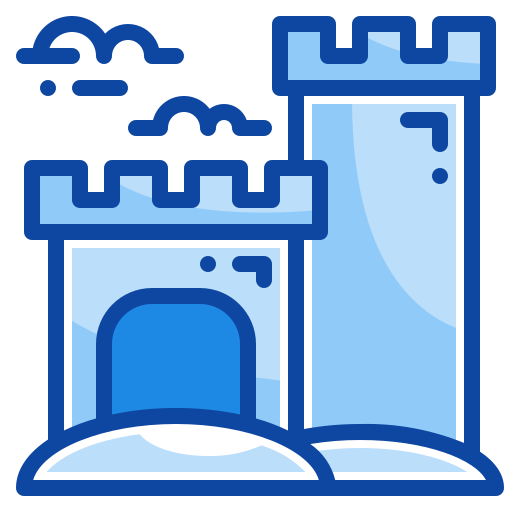 castillo de arena Generic Blue icono