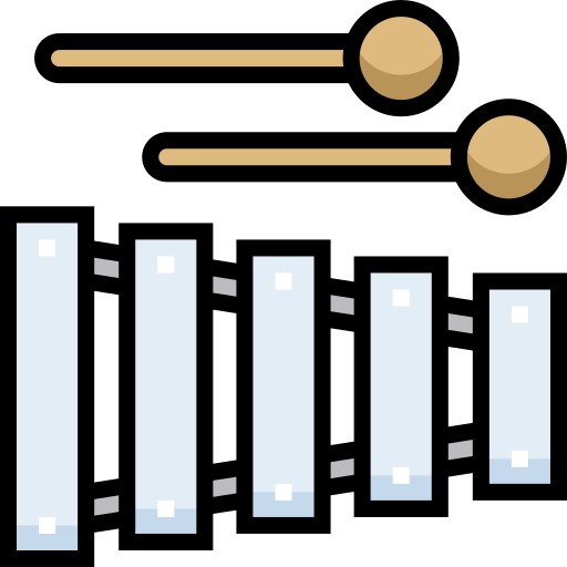 xilofono Detailed Straight Lineal color icona
