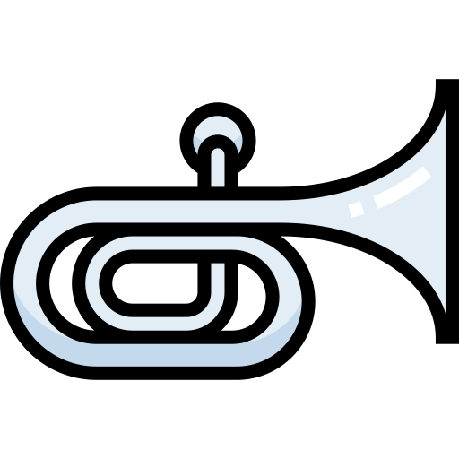 tuba Detailed Straight Lineal color icona