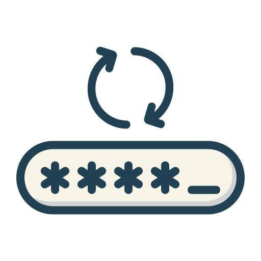 Password entry Generic Outline Color icon