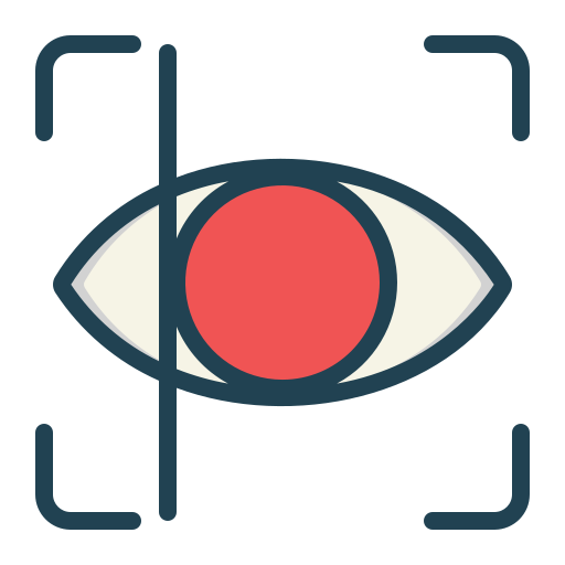 escaneo de retina Generic Outline Color icono