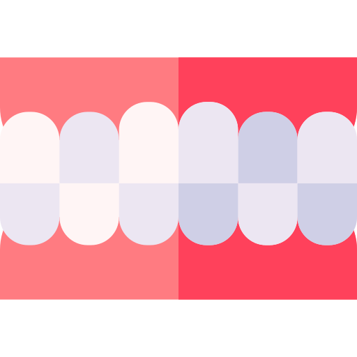dentes Basic Straight Flat Ícone
