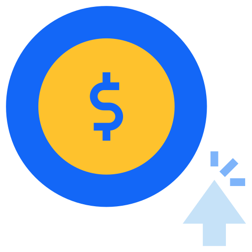 betaal per klik Generic Flat icoon