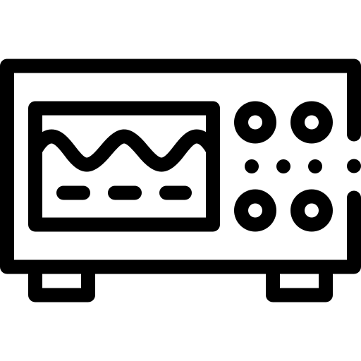 oscilloscope Detailed Rounded Lineal Icône