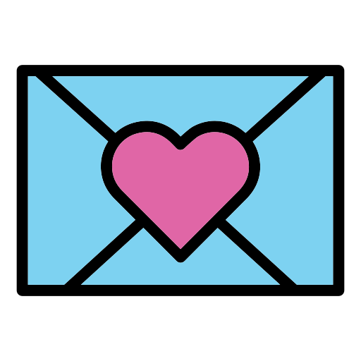 Любовное письмо Generic Outline Color иконка