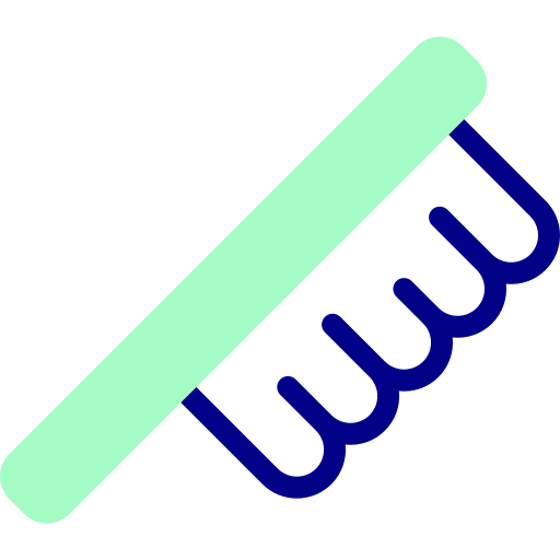 머리 빗 Detailed Mixed Lineal color icon