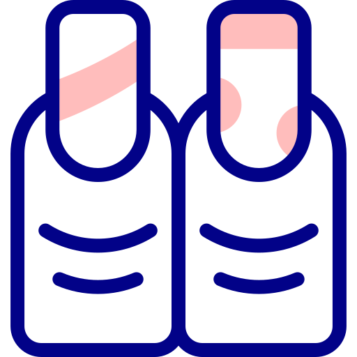 sztuka zdobienia paznokci Detailed Mixed Lineal color ikona