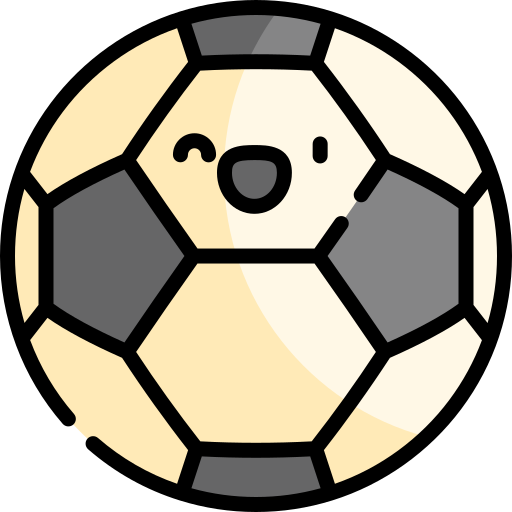 piłka nożna Kawaii Lineal color ikona