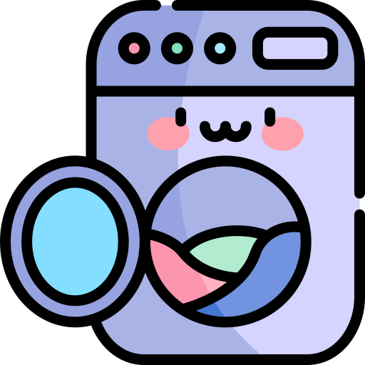 洗濯機 Kawaii Lineal color icon
