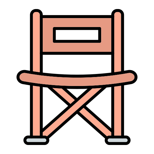 sedia da campeggio Generic Outline Color icona