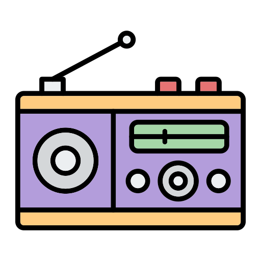 radio Generic Outline Color icon