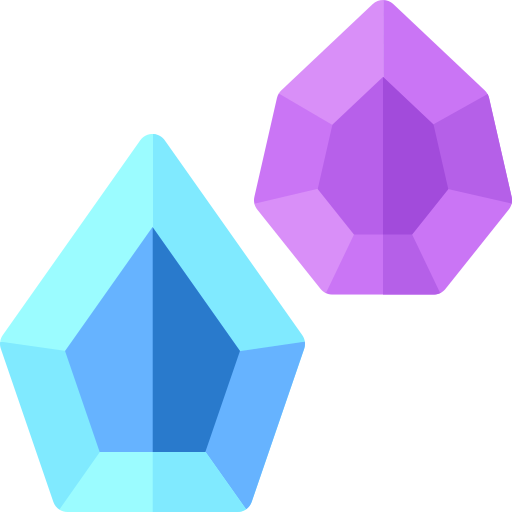 kristallen Basic Rounded Flat icoon