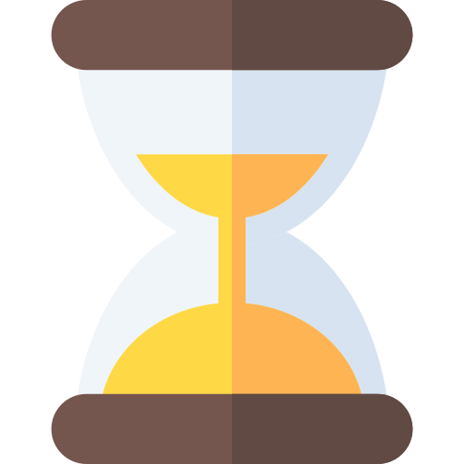 Hourglass Basic Rounded Flat icon