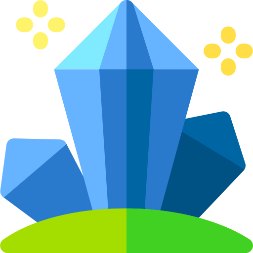 Crystals Basic Rounded Flat icon
