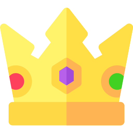 Crown Basic Rounded Flat icon