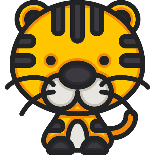tigre Justicon Lineal Color Icône