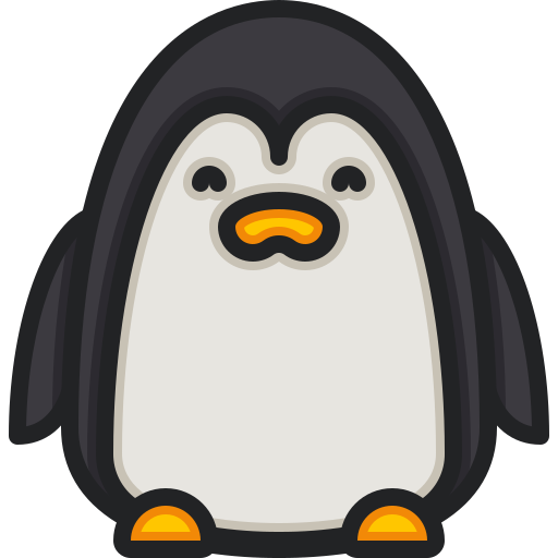 pinguino Justicon Lineal Color icona