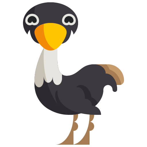 avestruz Justicon Flat icono