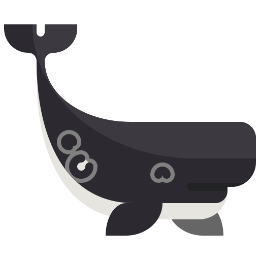 baleia Justicon Flat Ícone