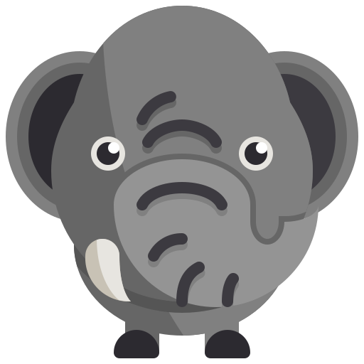 olifant Justicon Flat icoon