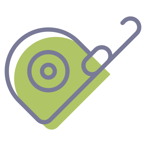 Measuring tape Generic Color Omission icon