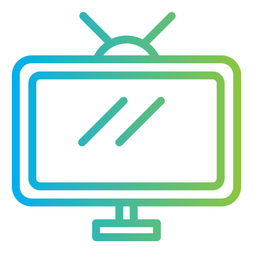monitor telewizyjny Generic Gradient ikona