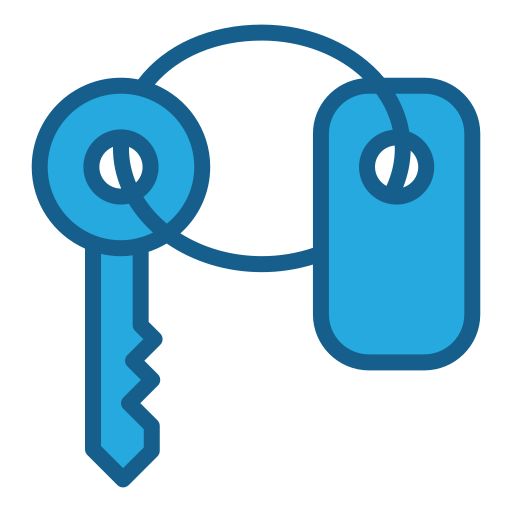 clef de chambre Generic Blue Icône