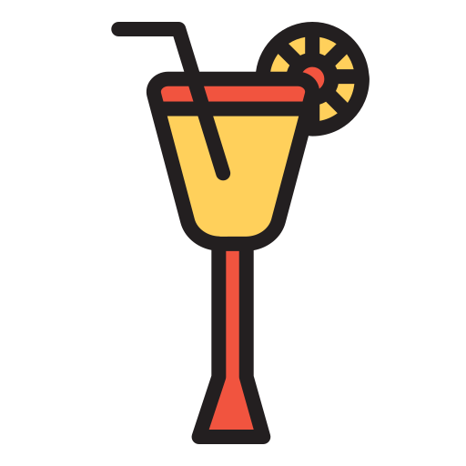 cocktail Generic Outline Color icoon