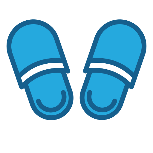 Slippers Generic Blue icon