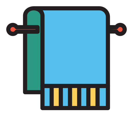 Towel Generic Outline Color icon