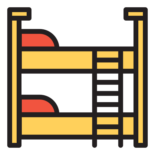 Bunk bed Generic Outline Color icon