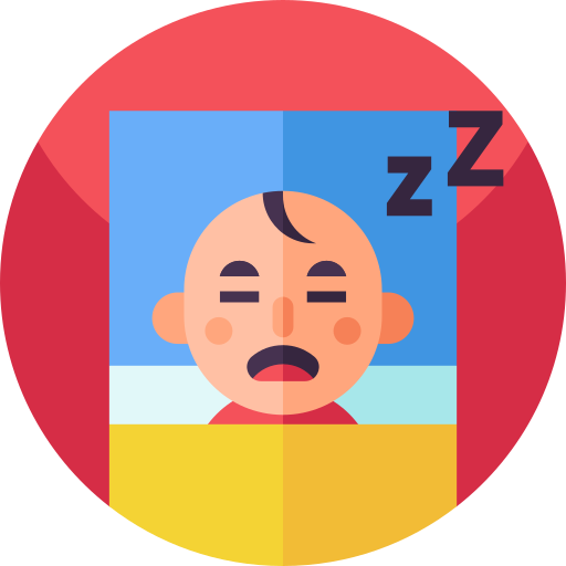 Sleep Geometric Flat Circular Flat icon