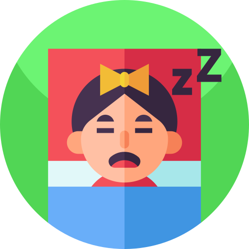 Sleep Geometric Flat Circular Flat icon