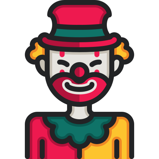 clown Justicon Lineal Color icon